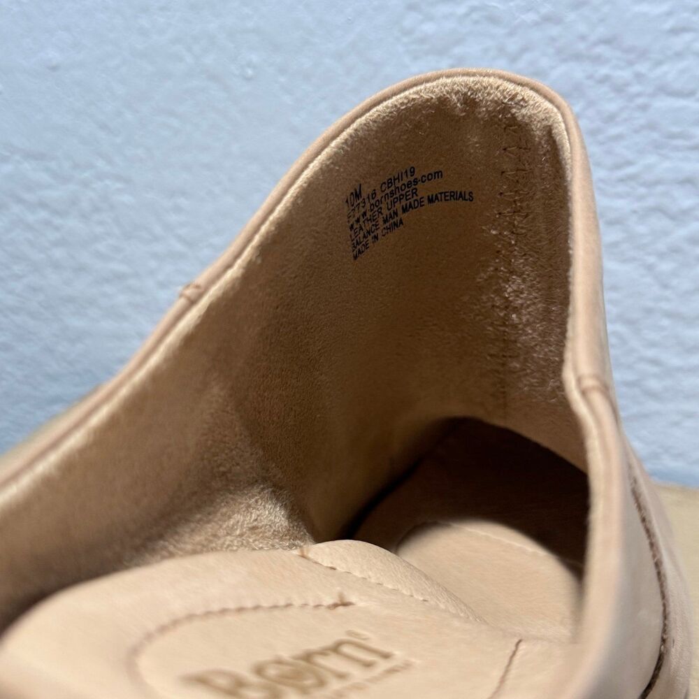 Born leather tan mules NEW SZ10 - Picture 3 of 7